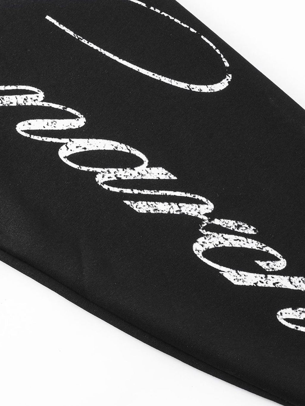 Oversized Script Graphic Zip-Up Hoodie