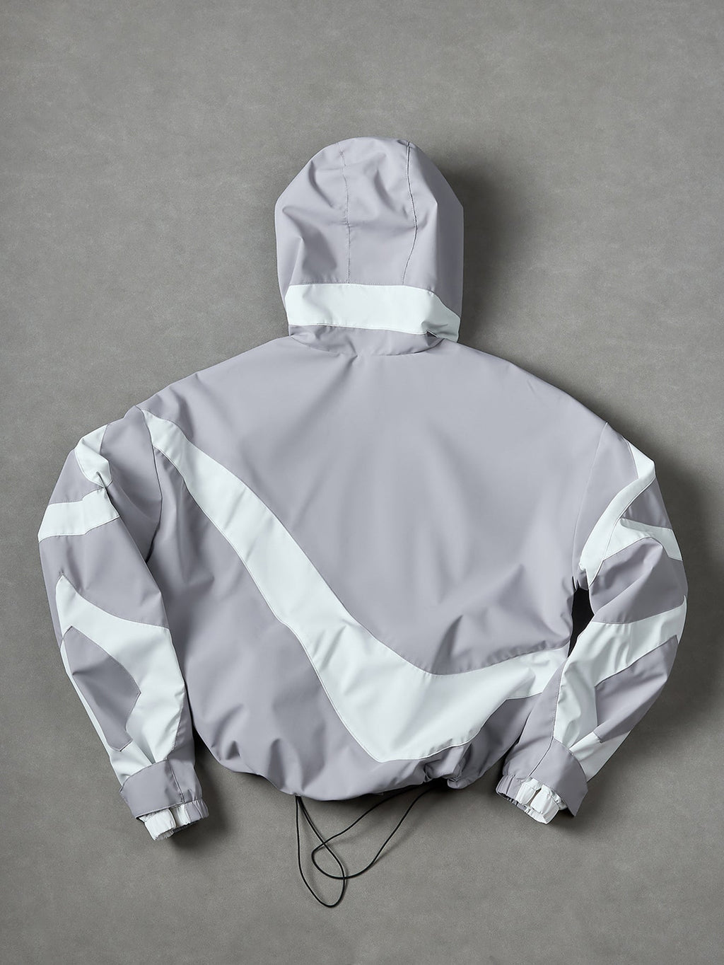 Color Block Hooded Windbreaker Jacket