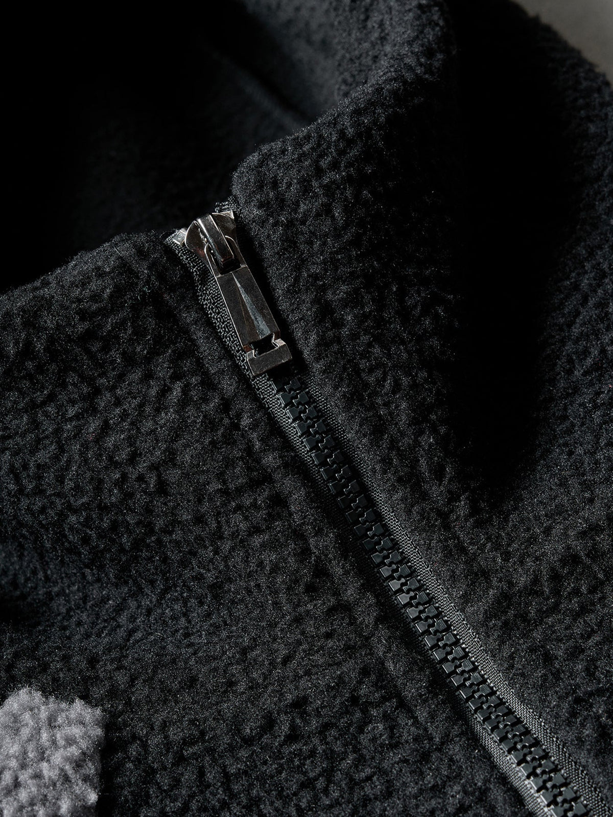 Color Block Sherpa Fleece Hooded Jacket