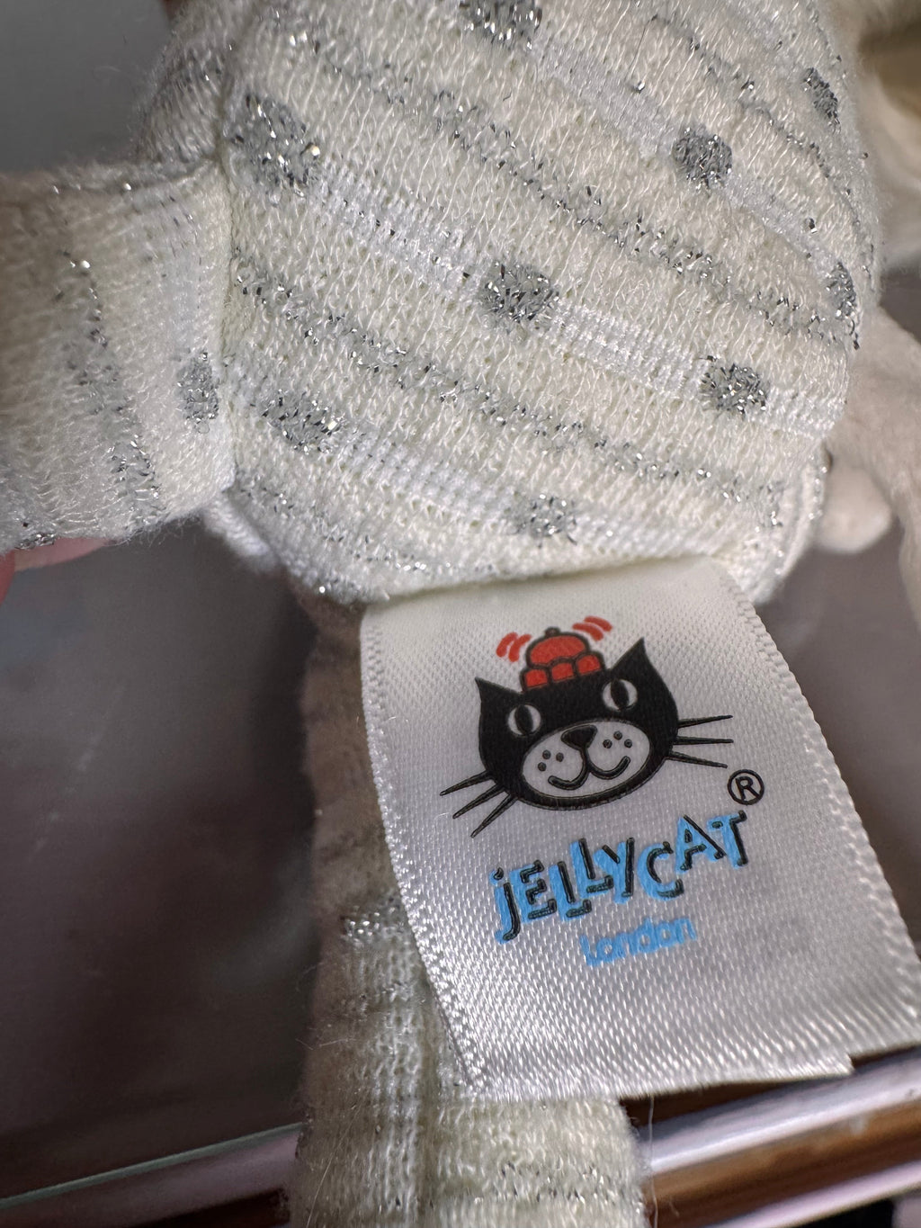 Jellycat Shimmer Stocking Mouse