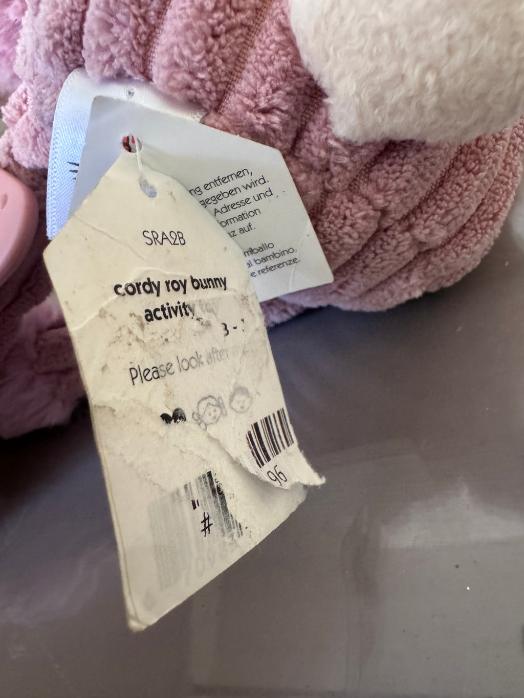 Jellycat Cordy Roy Bunny Activity Toy