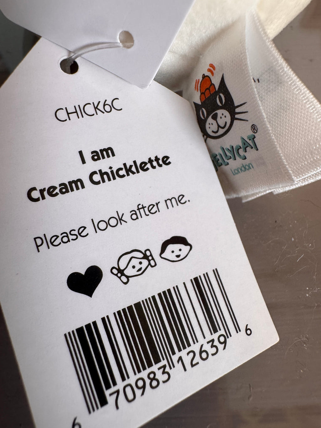 Jellycat Cream Chicklette
