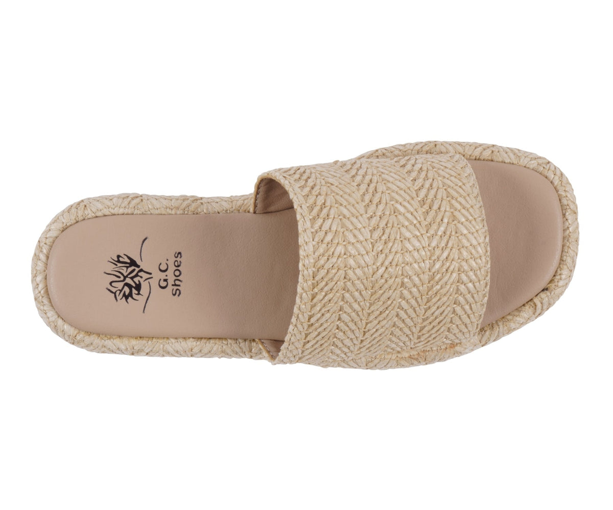 Women's Evie Natural Platform Slide