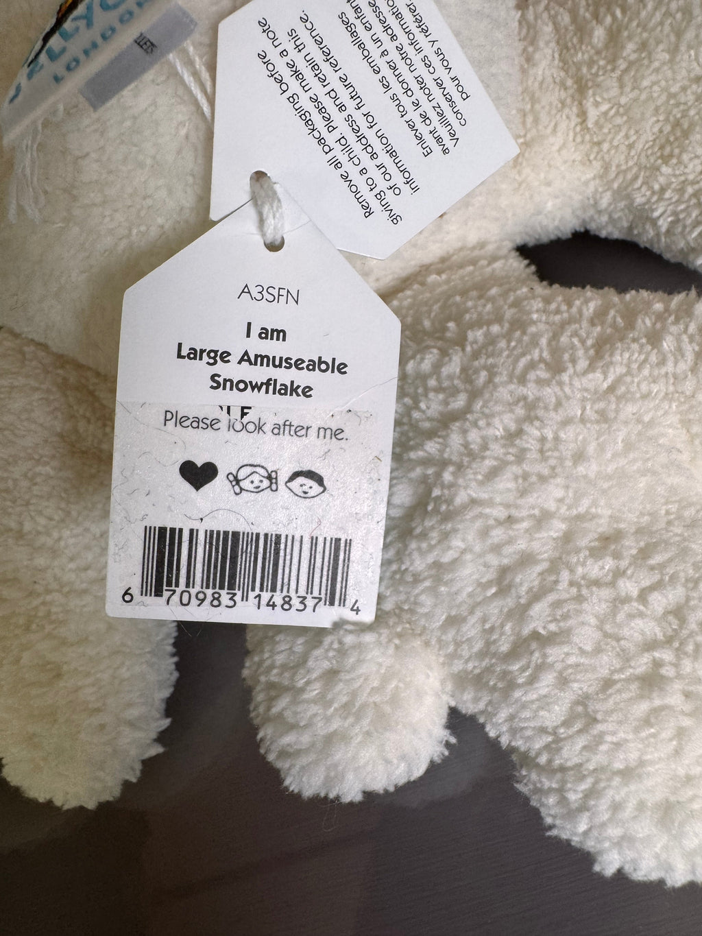 Jellycat Large Amuseable Snowflake