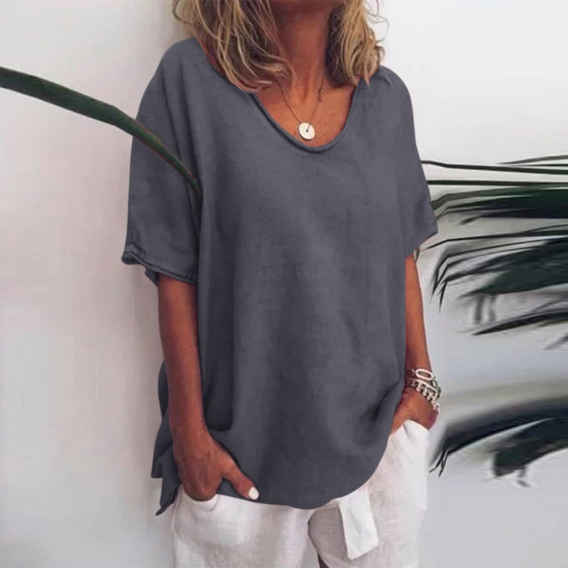 Lucia | Elegante V-Ausschnitt-Bluse