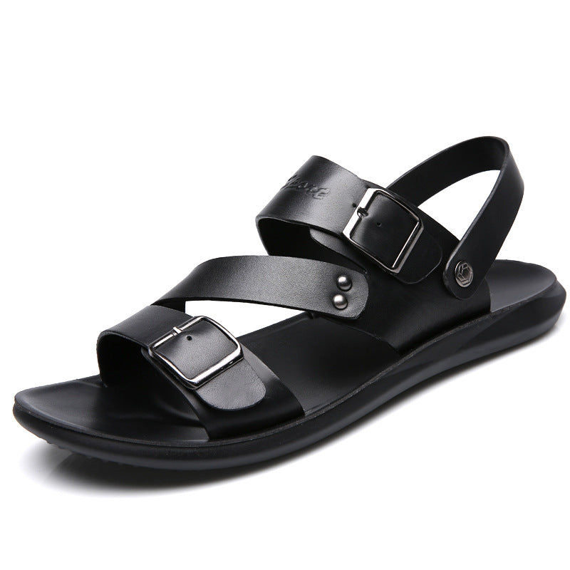 Dual-Use Men's Large Size Sandals – Beach & Slip-On Summer Footwear