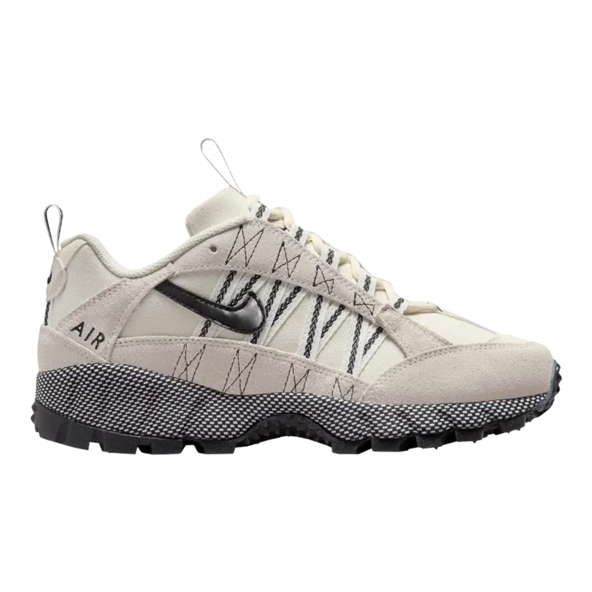 Nike Air Humara Women's Sneakers — Pale Ivory & Black Suede Low-Top