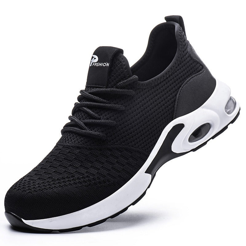 Anti Smashing Breathable Lightweight Work Travel Shoes Soft Rubber Soles