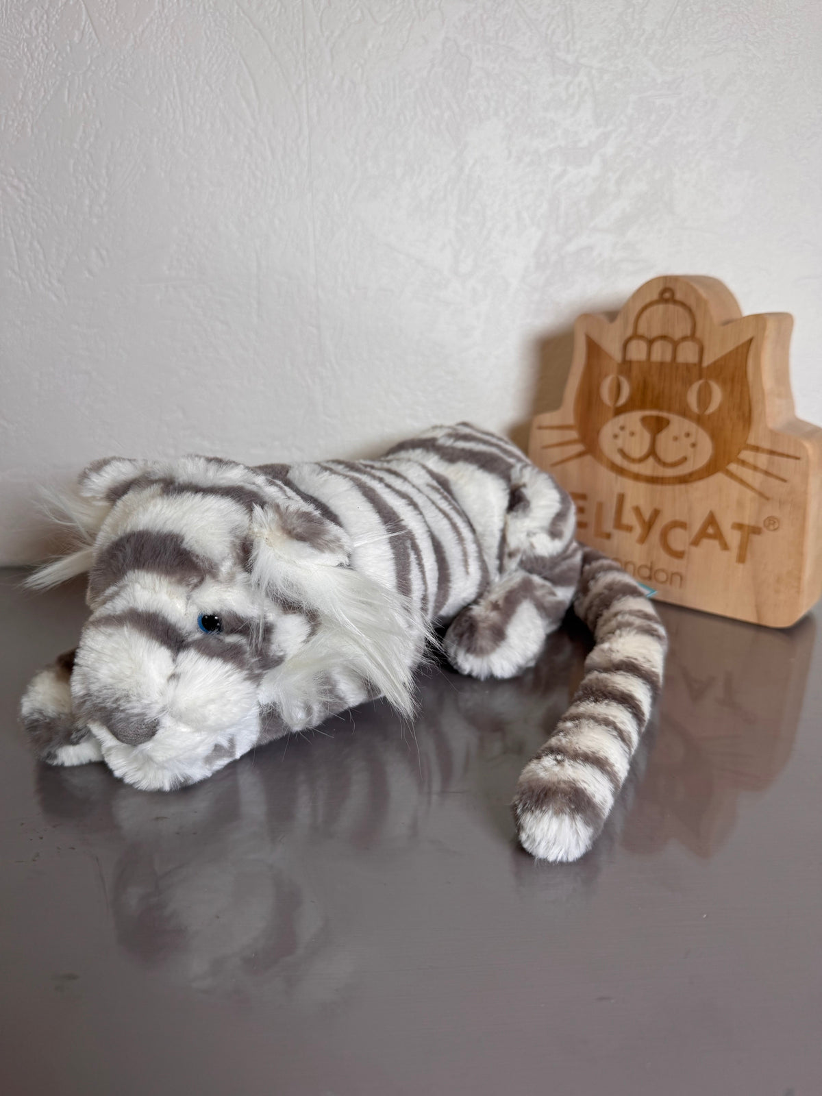 Jellycat Little Sacha Snow Tiger