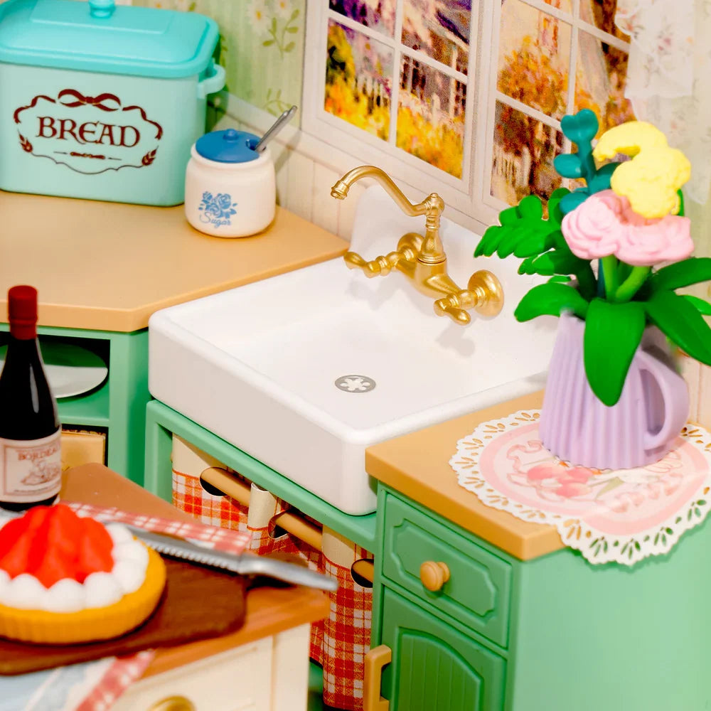 Robotime Rolife Farmhouse Kitchen DIY Miniature House DW024