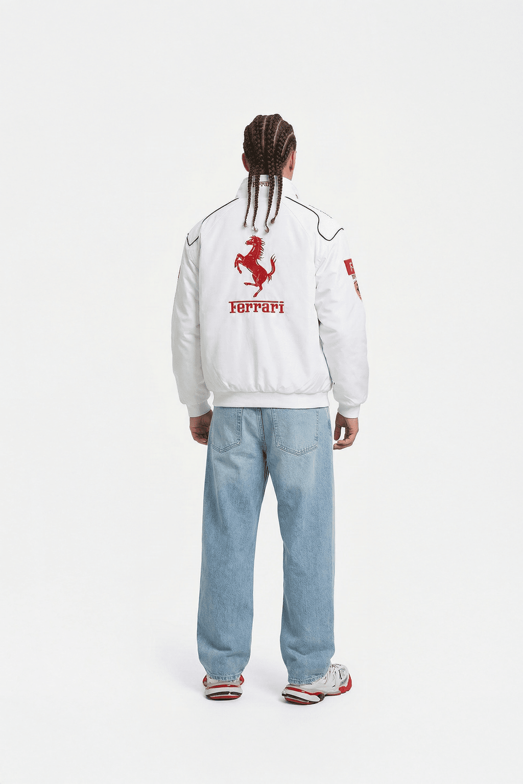 Vintage Scuderia White Ferrari Jacket