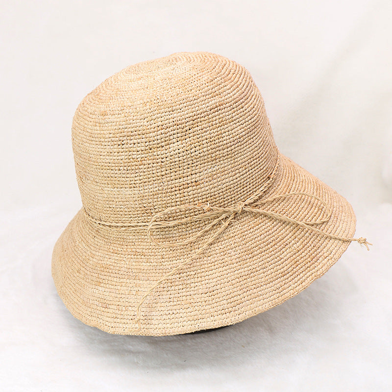 Foldable Straw Hat For Women Sun Protection and Beach Vacation Korean Style Boho Holiday Travel