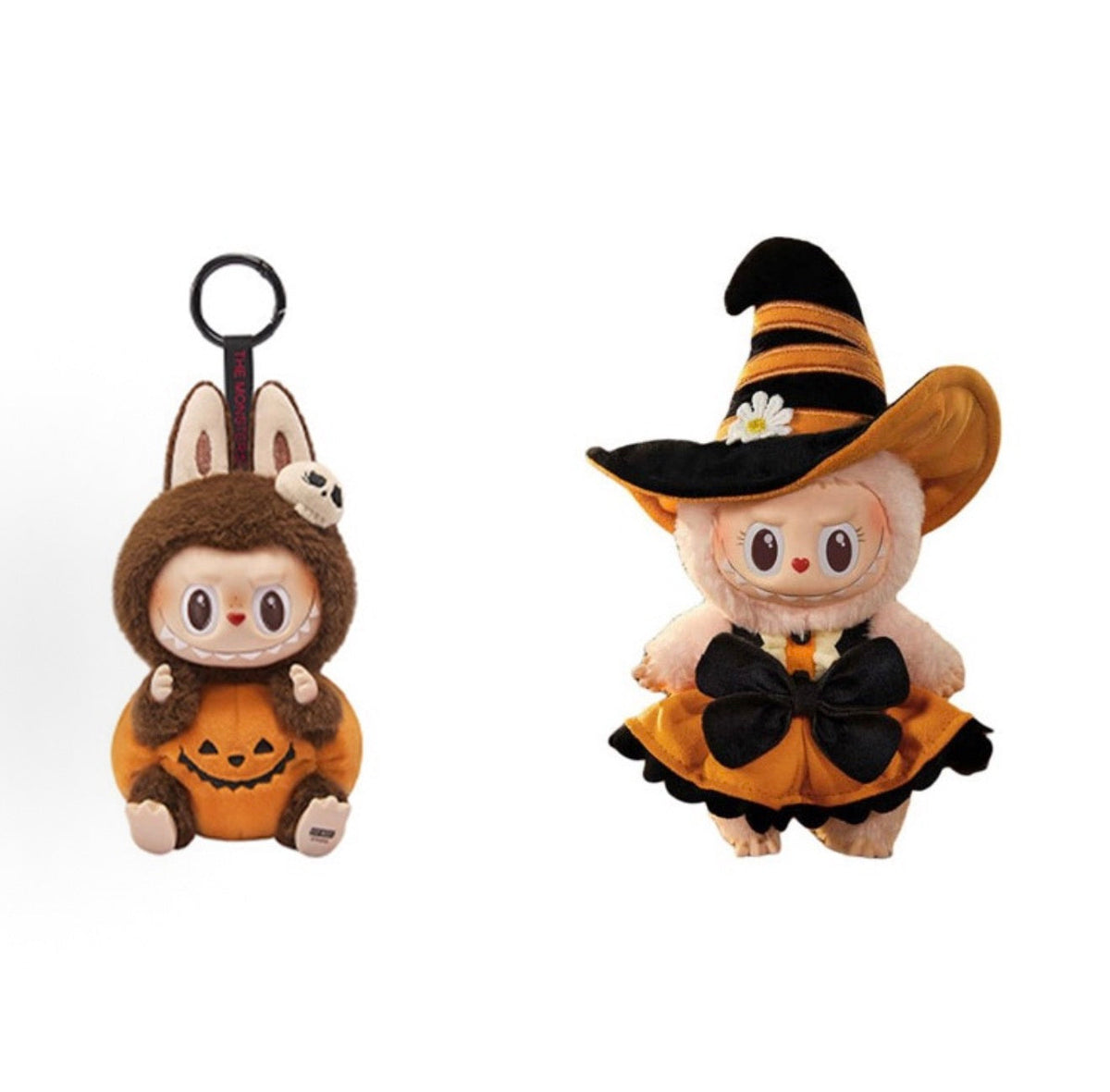 Hallowee Magic of Pumpkin Vinyl Plush Mokoko + LABUBU Happy Halloween Party Series Set
