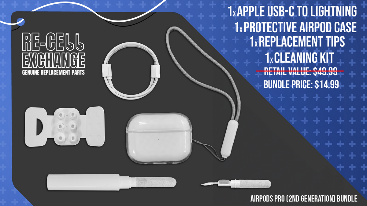 AirPods Pro  2nd Gen Accessory Bundle Kit- w/ Clear Case + Lanyard