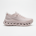 Women's Knit Trainers – Pink Lace-Up Cushioned Sneakers