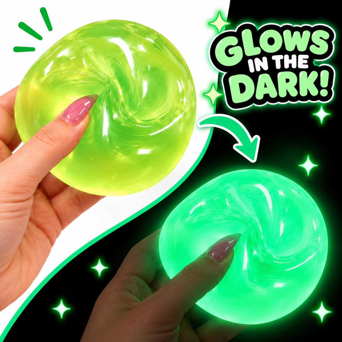 Coconut Oil Squishy - Glow In The Dark