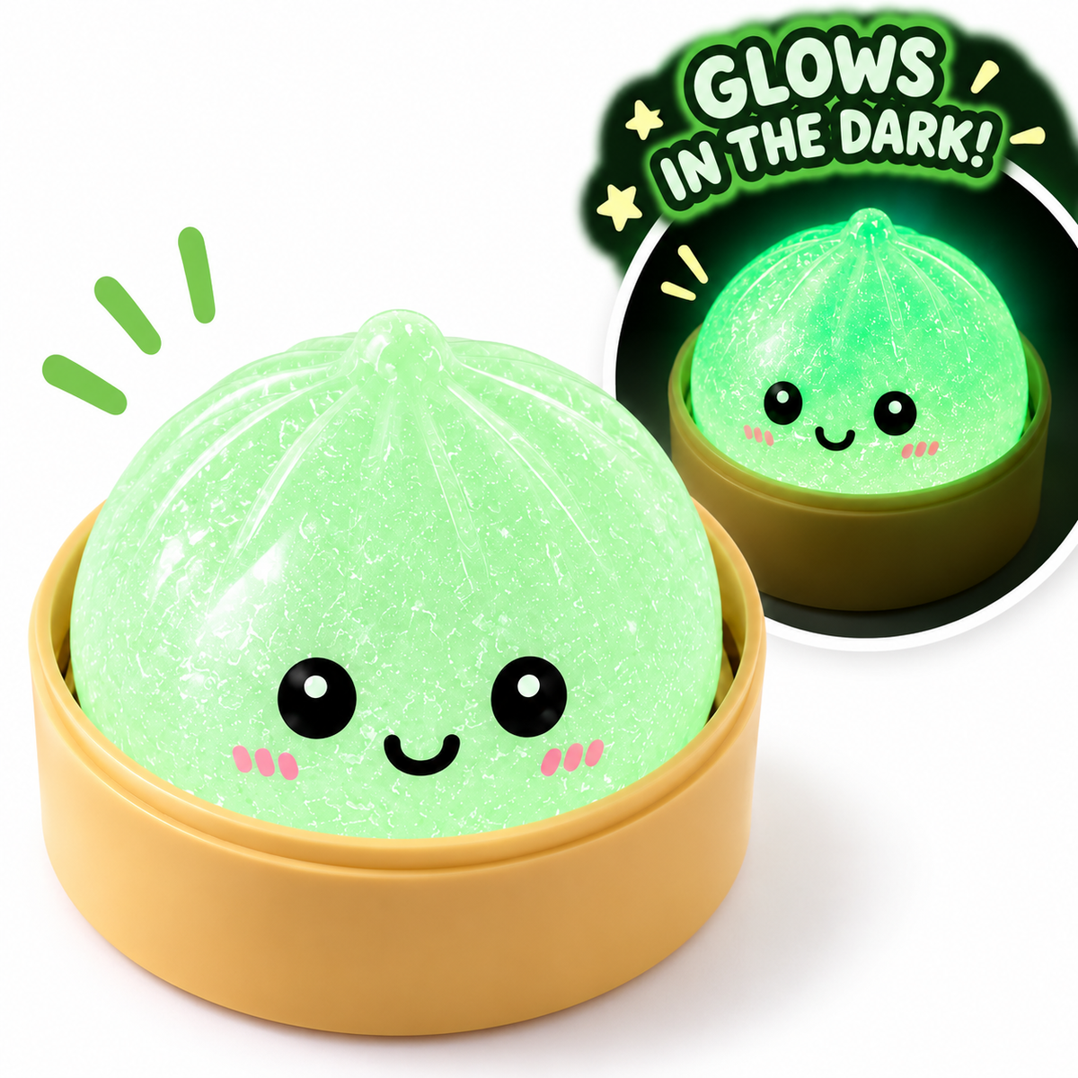 Mystery Viral Dumpling Squishy - Glow in the Dark
