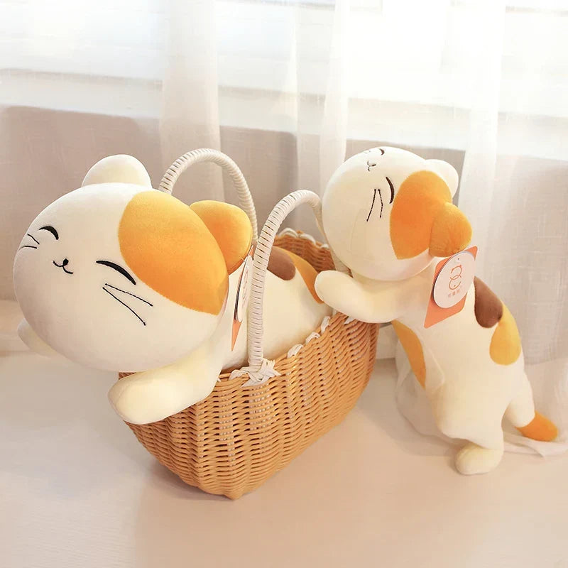 Adorable Kawaii Neeko Spotted Ginger Cat Plush Toy