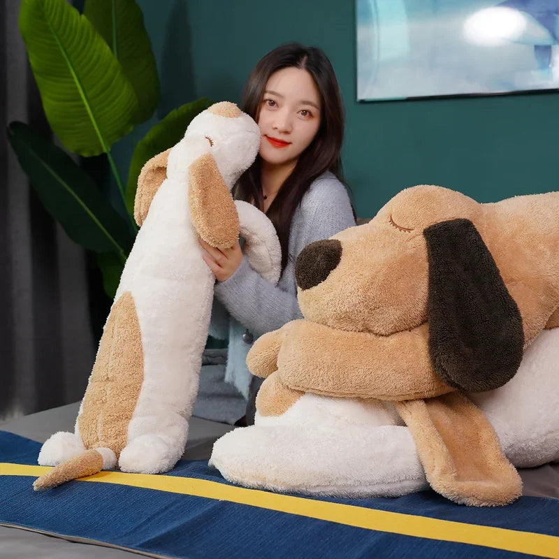 Extra-Large Adorable Fluffy Spotty Dog Stuffed Animals
