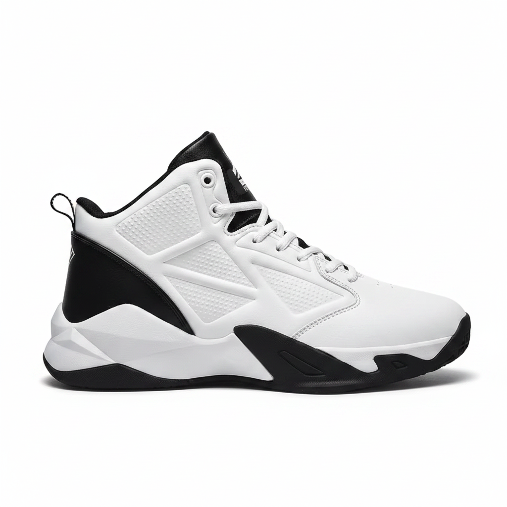 Men's High-Top Trainers – White and Black