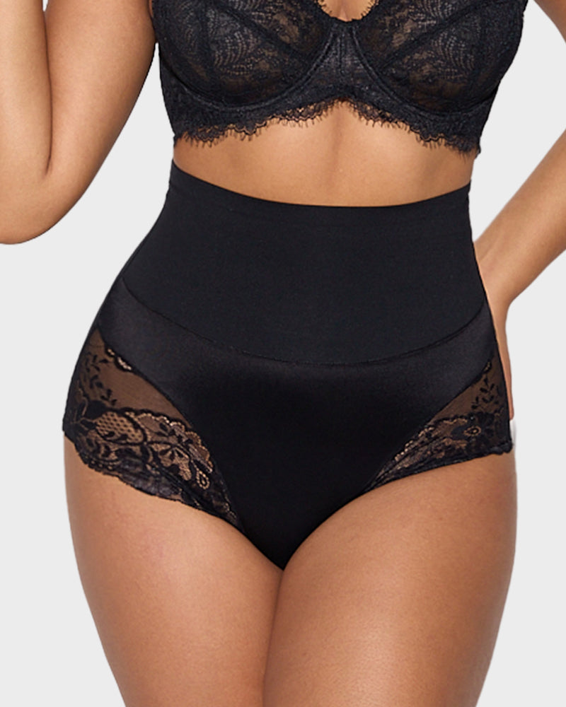 High-Waist Seamless Lace Shaping Panty (3 Pack)