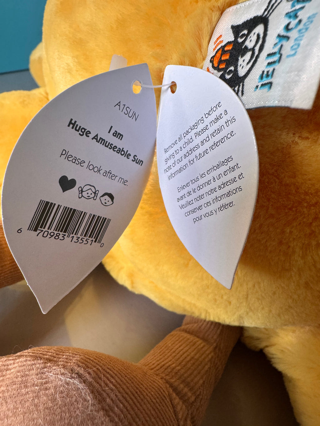 Jellycat Huge Amuseable Sun