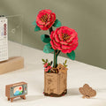 Robotime Rowood Bloom Red Camellia