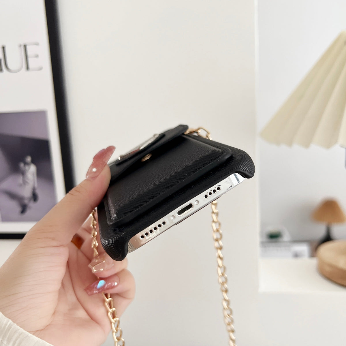 Luxuriöse PRD-Ledertasche für Phone 12-18 Pro & Pro Max