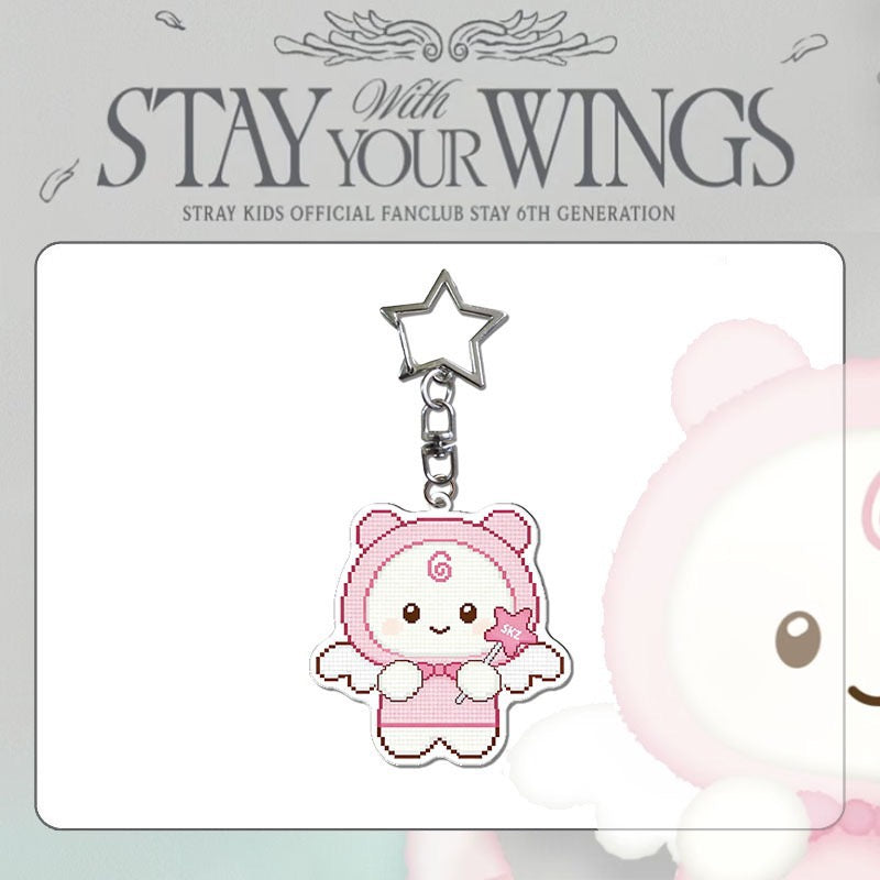 SKZ STAY With Your Wings Keychain - Stray Kids merch