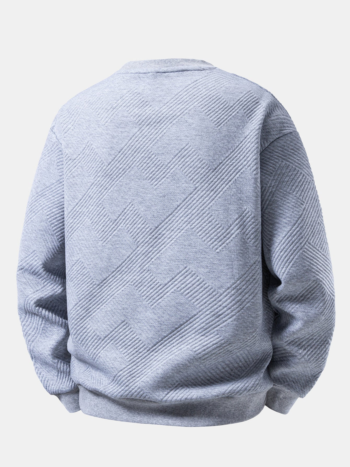 Relaxed Fit Stripe Jacquard Sweatshirt