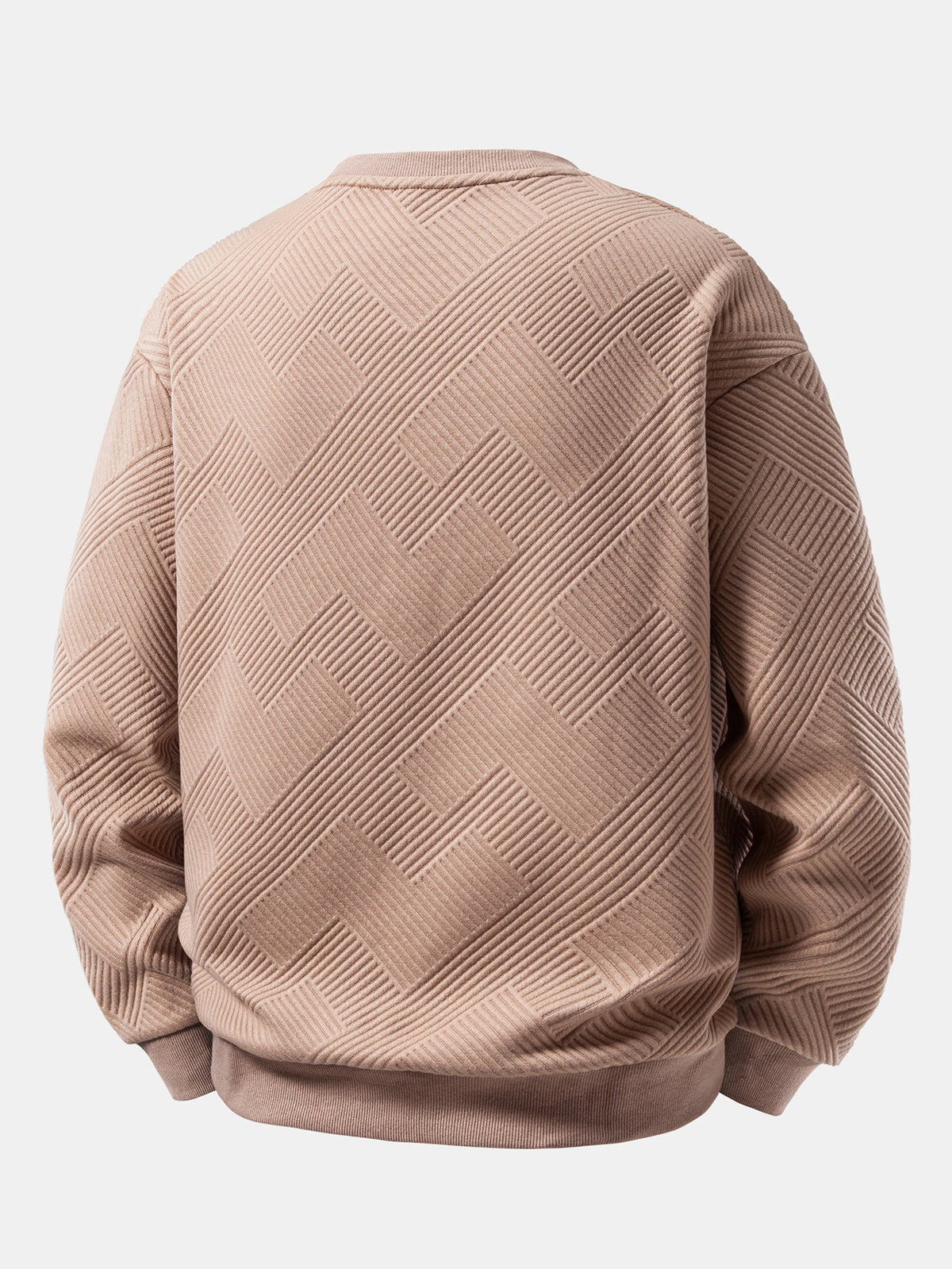 Relaxed Fit Stripe Jacquard Sweatshirt