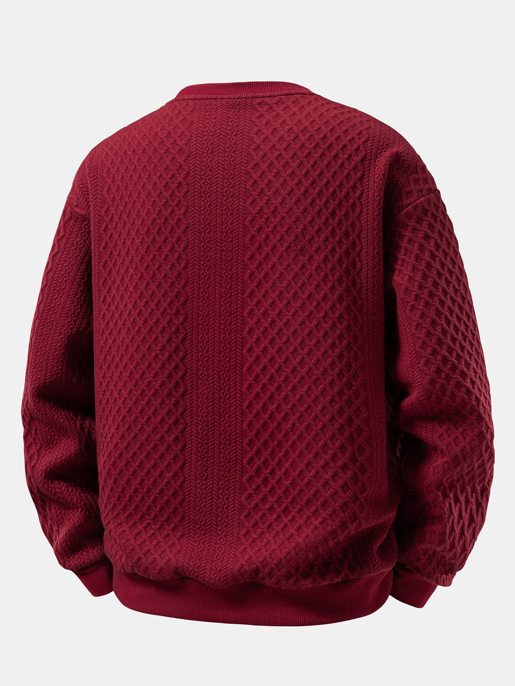 Relaxed Fit Geometry Jacquard Sweatshirt