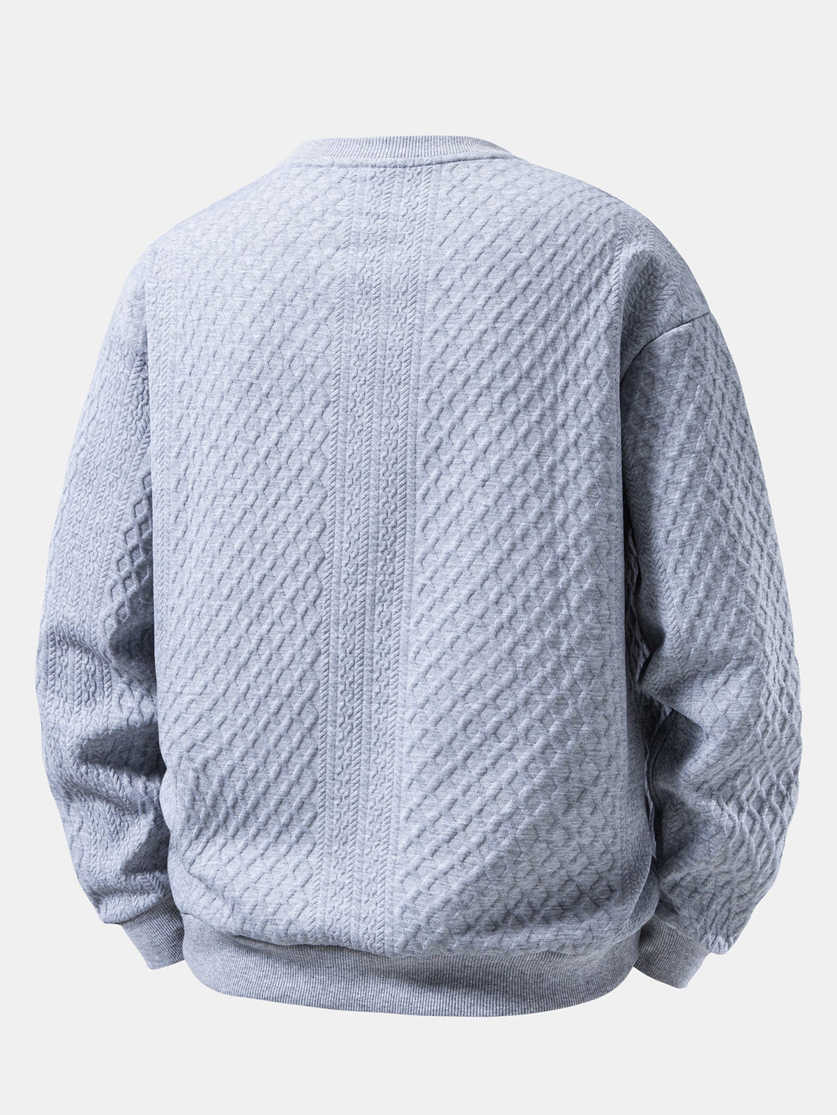 Relaxed Fit Geometry Jacquard Sweatshirt