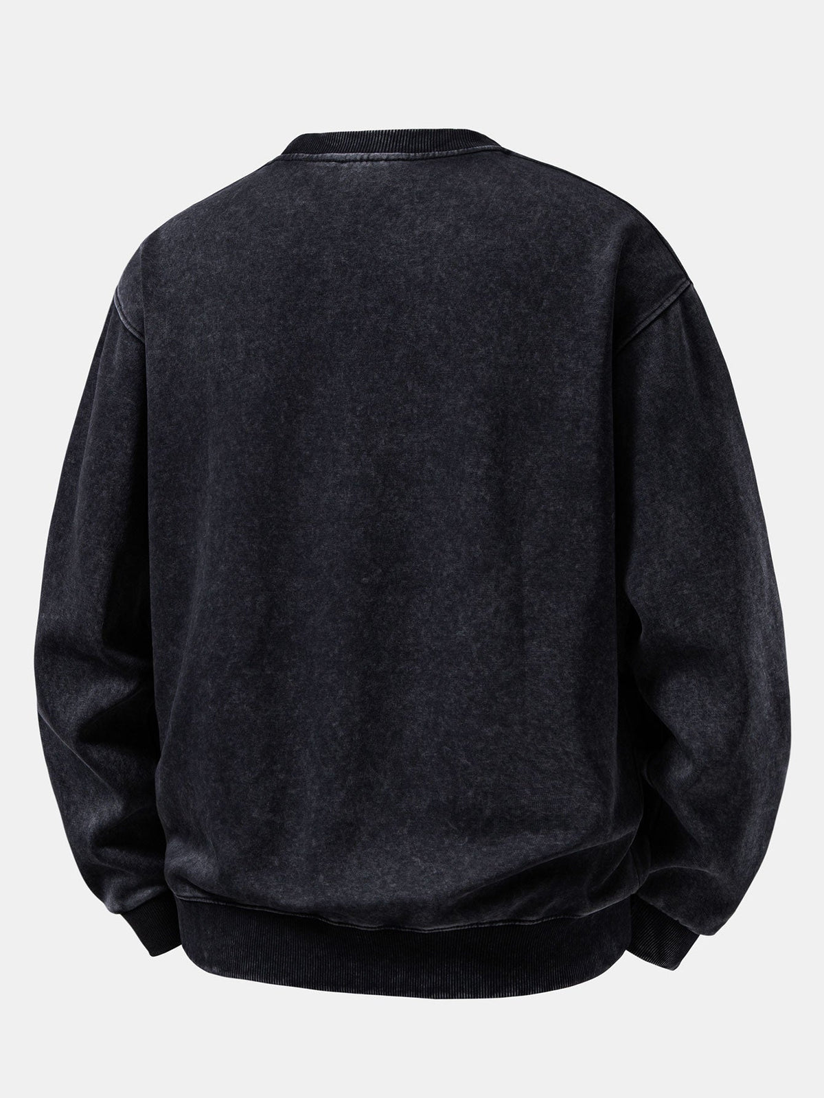 Relaxed Fit Washed Distressed Sweatshirt