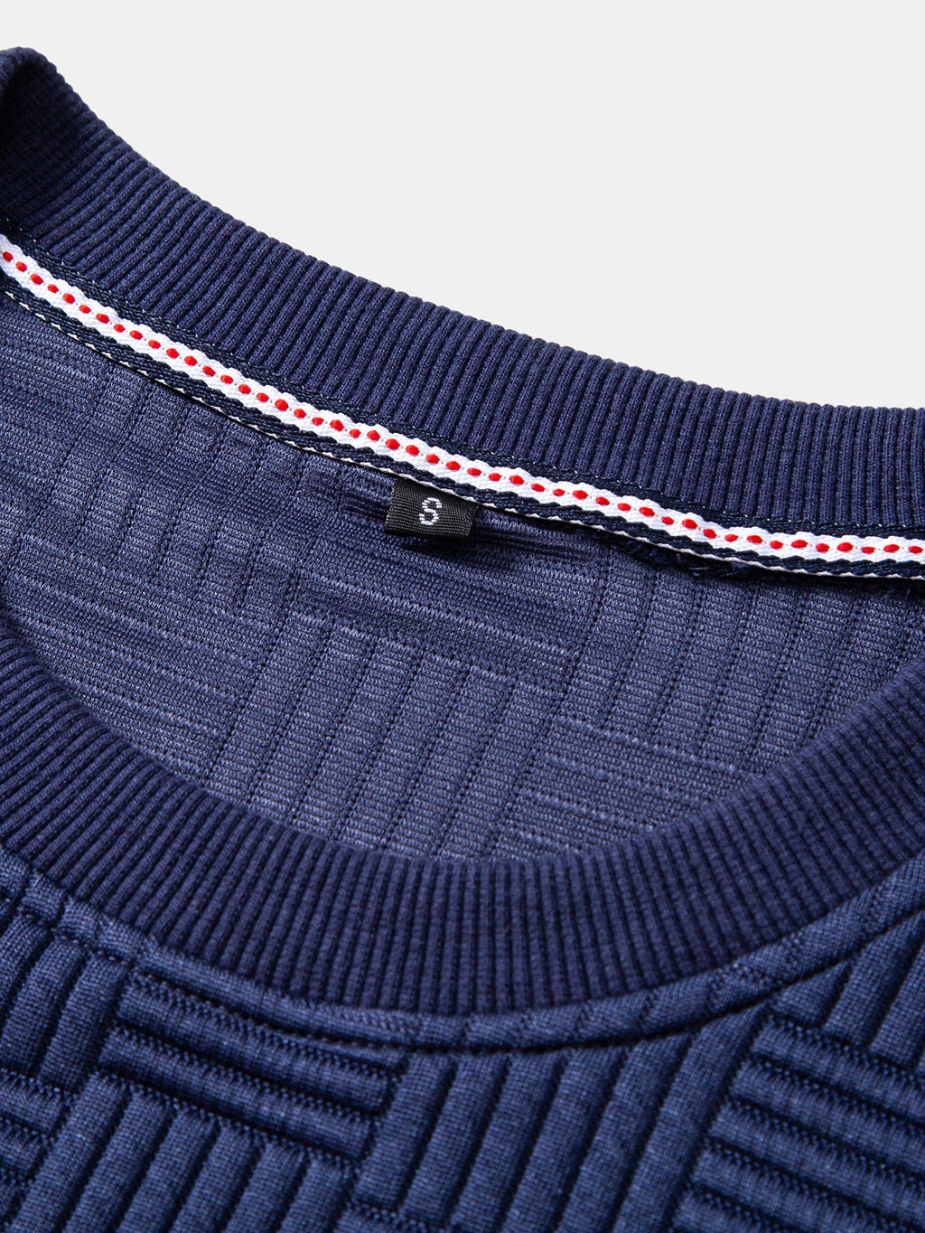 Relaxed Fit Stripe Jacquard Sweatshirt