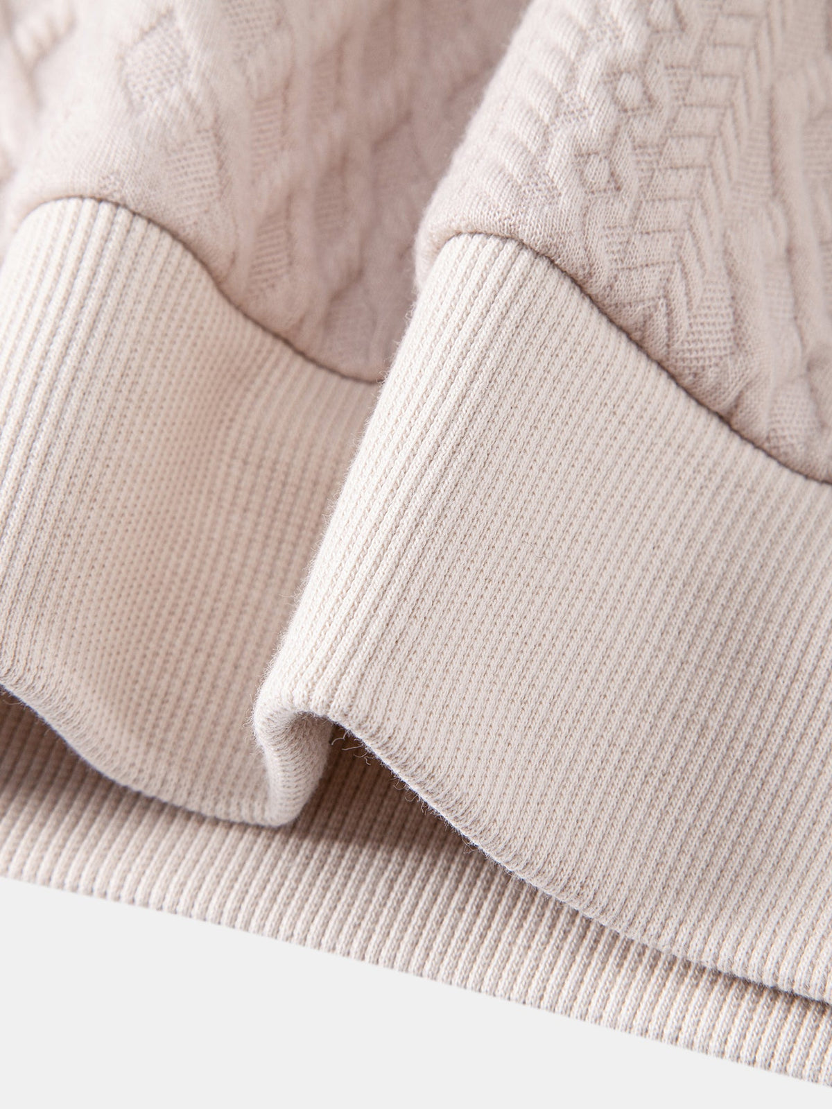 Relaxed Fit Geometry Jacquard Sweatshirt