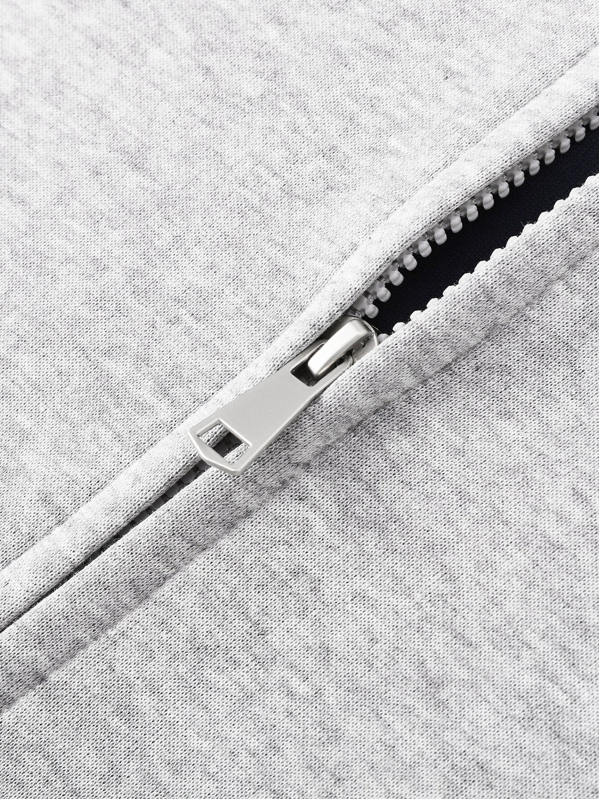 Relaxed Fit Contrast Lined Zip Up Hoodie