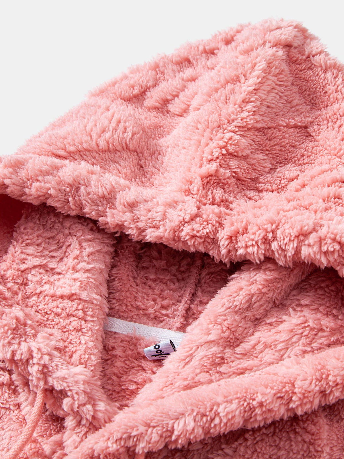 Geometry Jacquard Teddy Hoodie