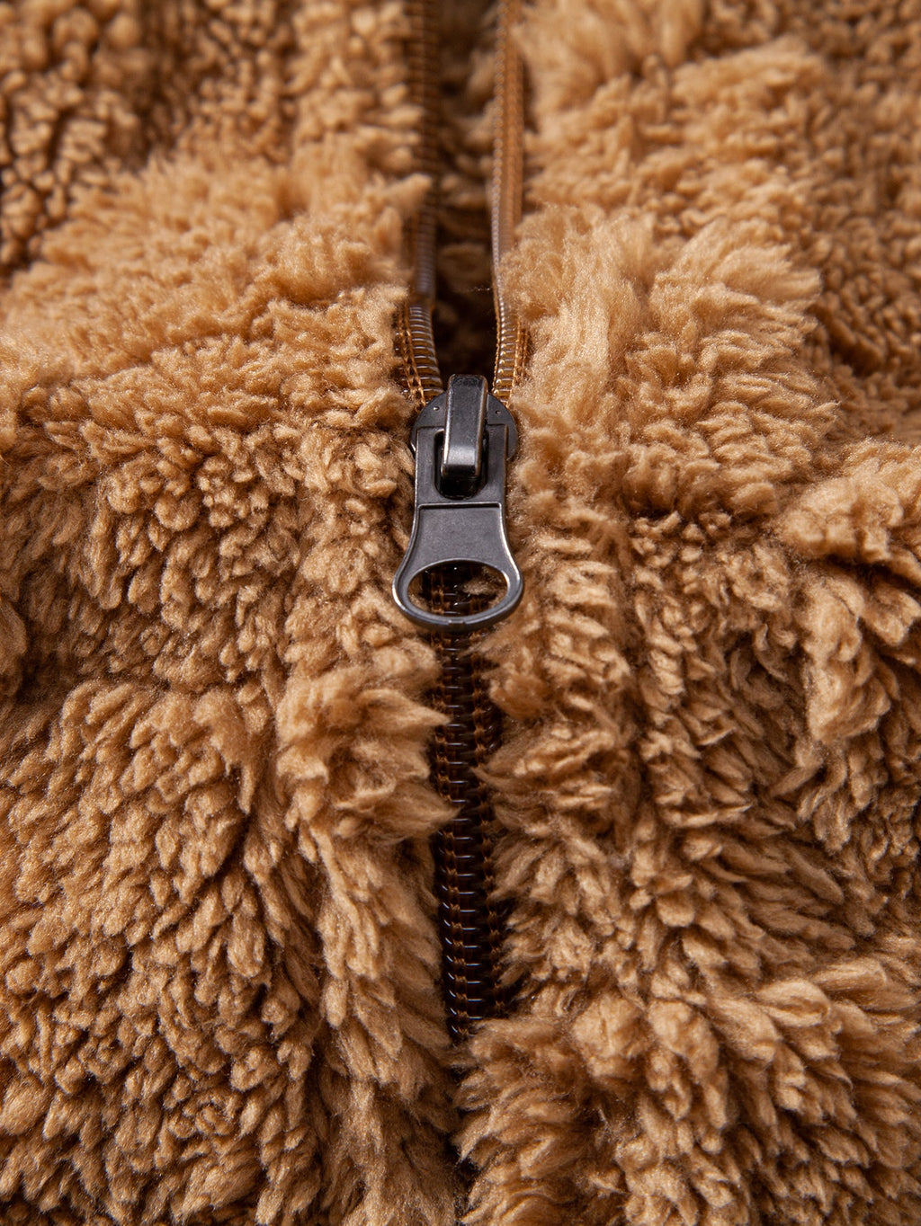 Teddy-Kapuzenjacke mit Schachbrettmuster