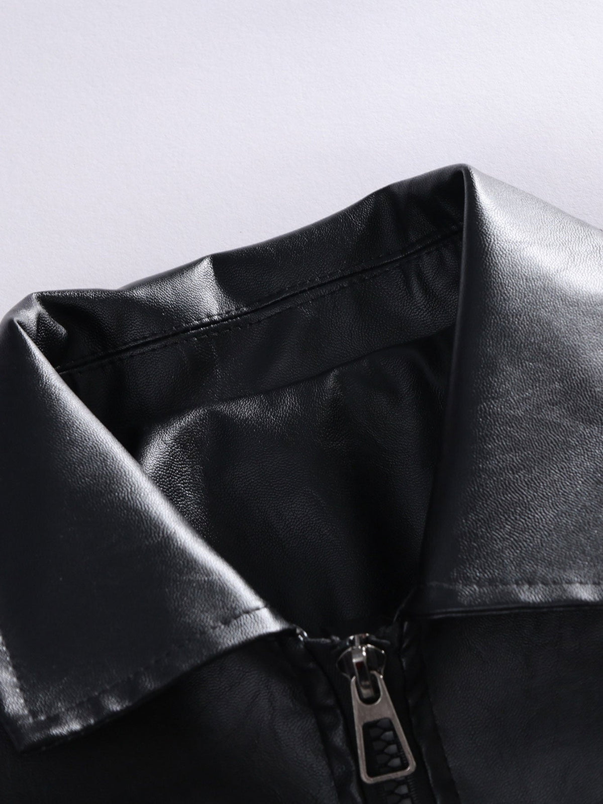 Black Air Leather Racing Jacket
