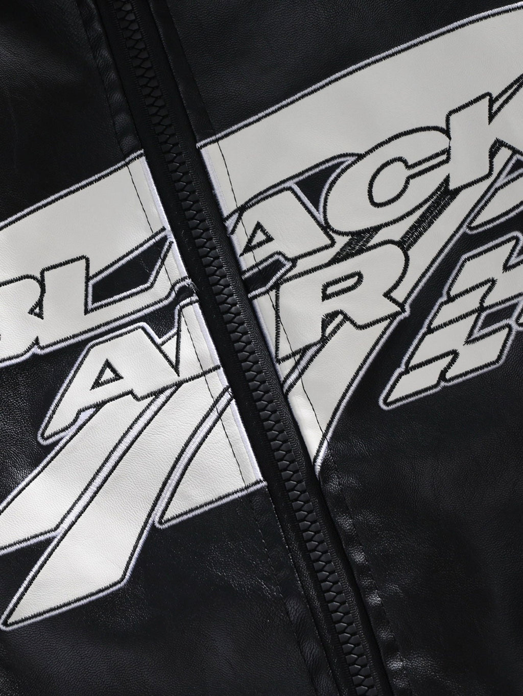Black Air Leather Racing Jacket