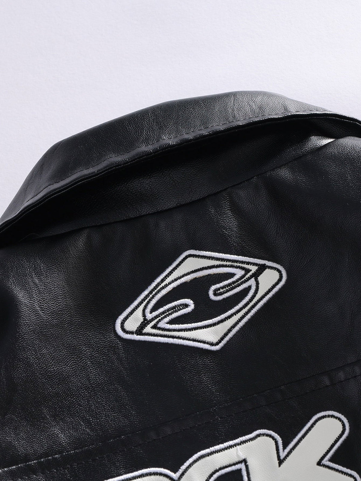 Black Air Leather Racing Jacket