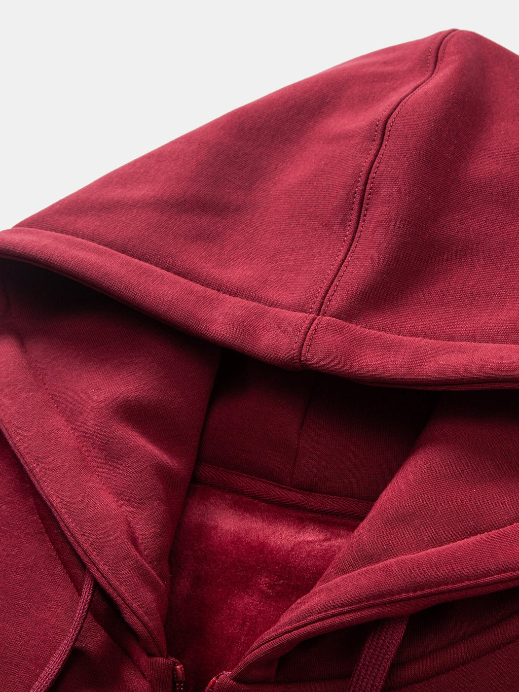 Kapuzenjacke mit Reißverschluss, Herzmuster und Plüschfutter