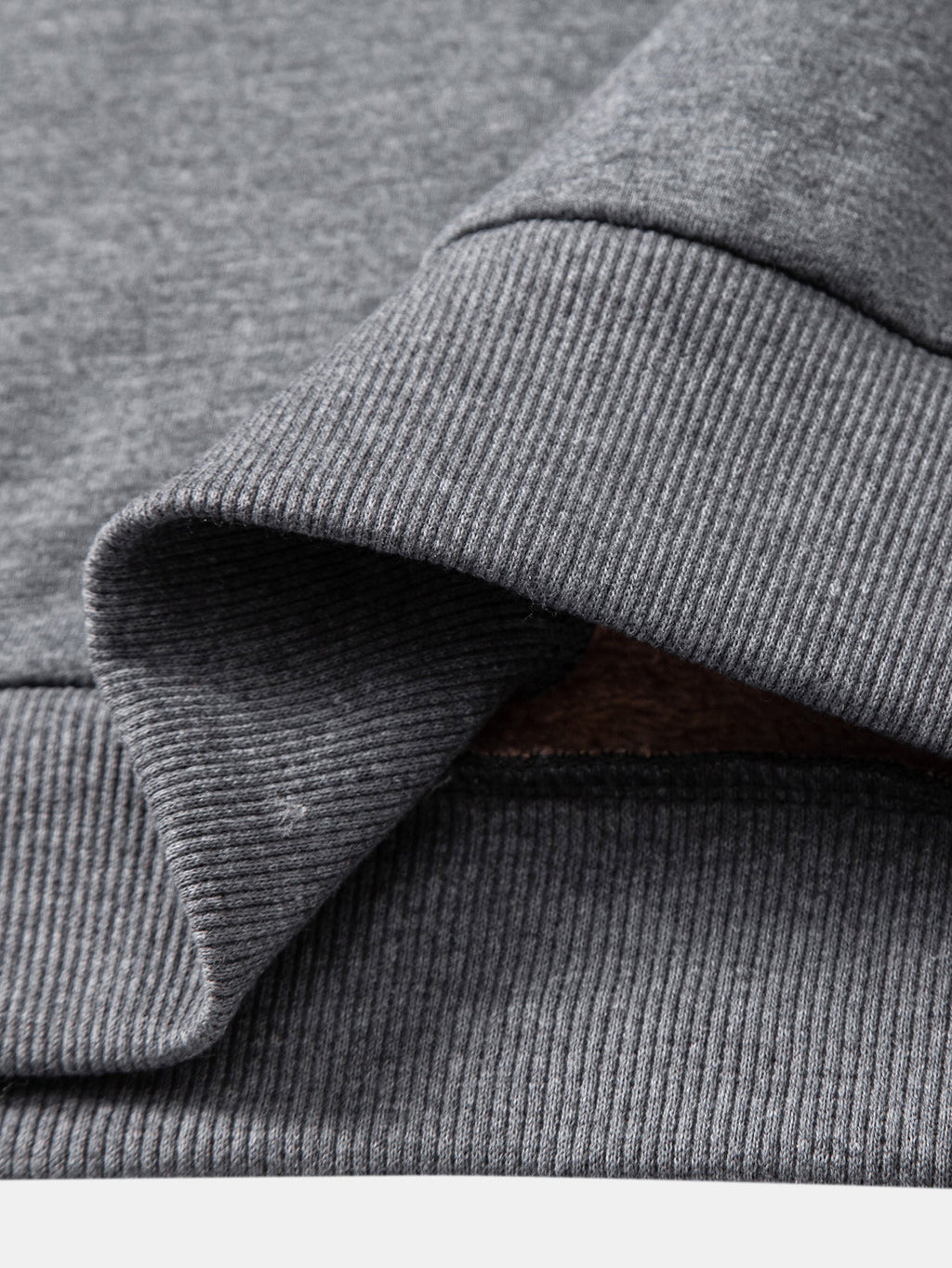Zipper Bear Print Teddy Fleece Lined Turtle Neck Sweatshirt