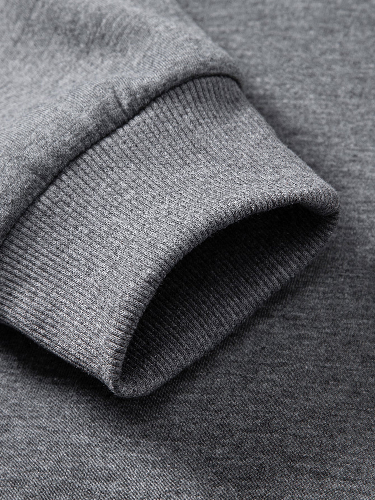 Zipper Bear Print Teddy Fleece Lined Turtle Neck Sweatshirt