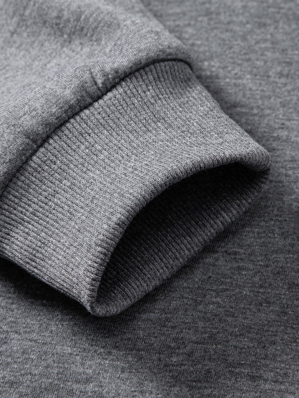Zipper Bear Print Teddy Fleece Lined Turtle Neck Sweatshirt