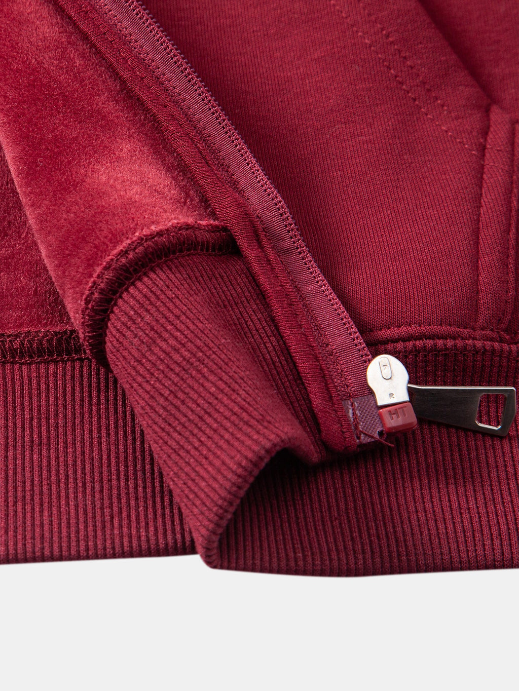 Basic Plush Fleece Lined Zip-Up Hoodie