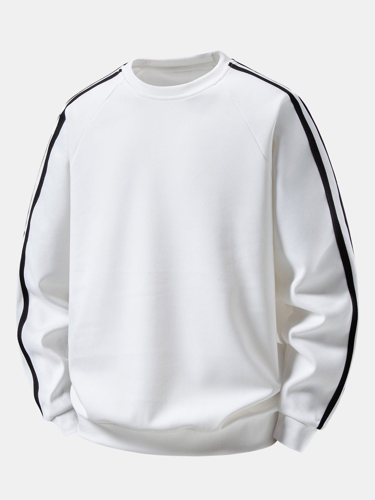 Contrast Stripe Raglan Sweatshirt