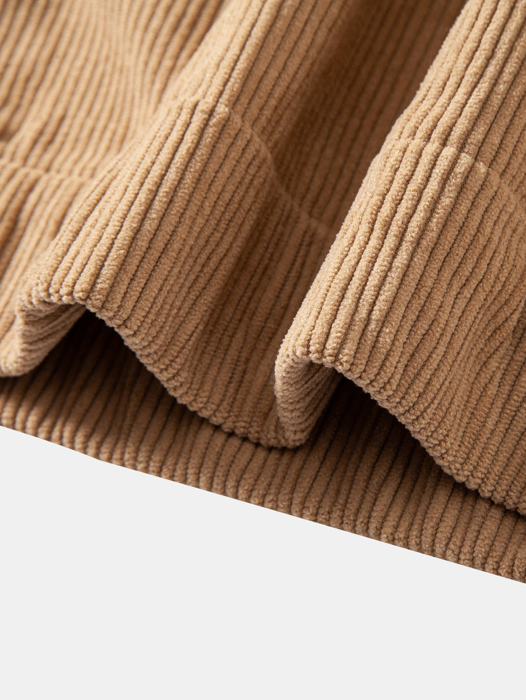 Relax Fit Corduroy Half-Zip Hooded Pullover