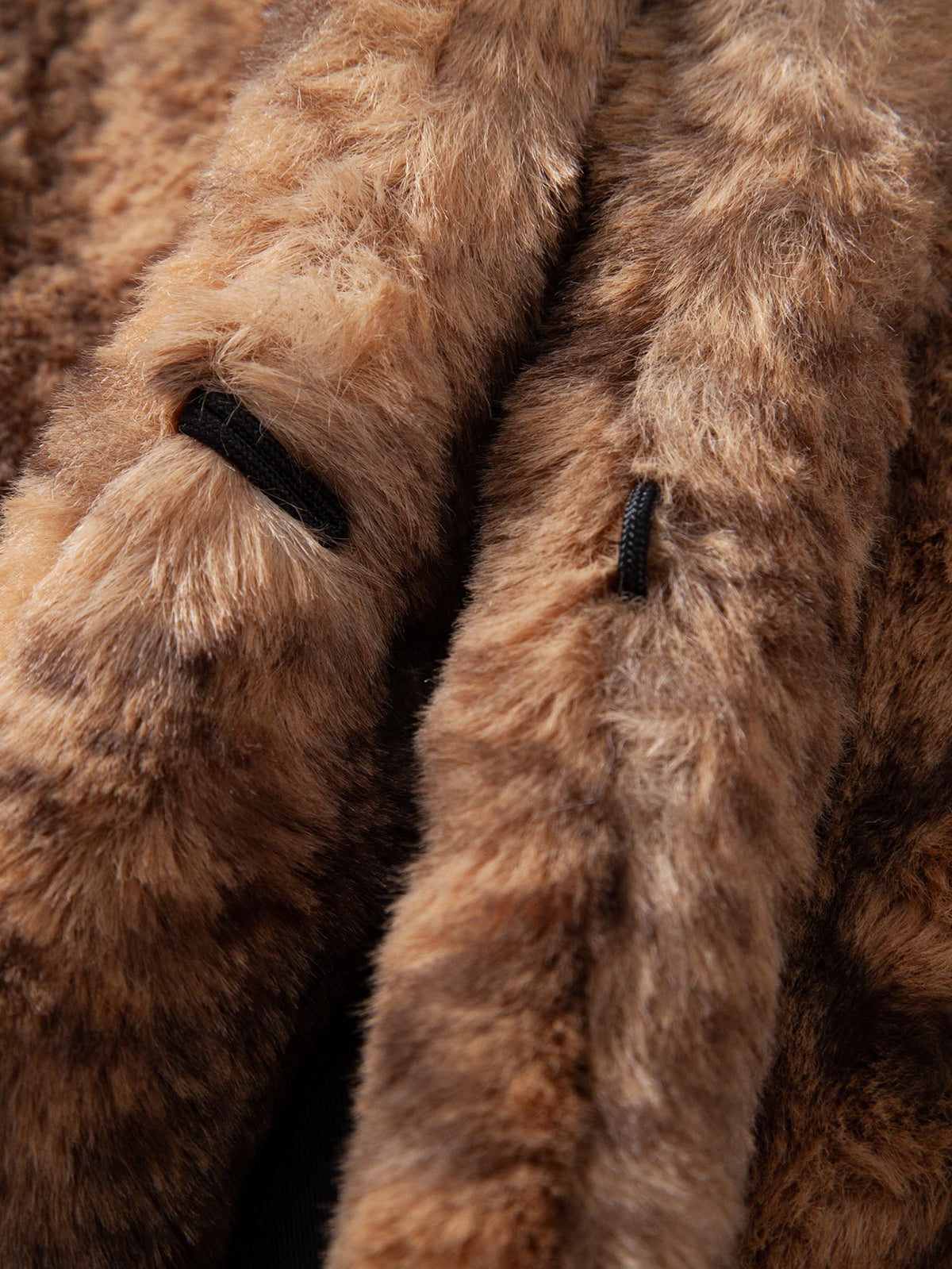 Faux Fur Serpentine Hooded Vest